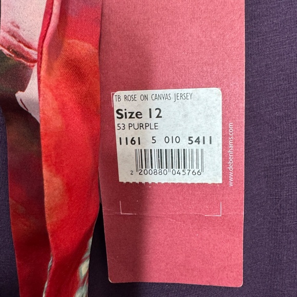 NWT B by Ted Baker Pajama set-Lounge in style comfort purple floral - Picture 9 of 14